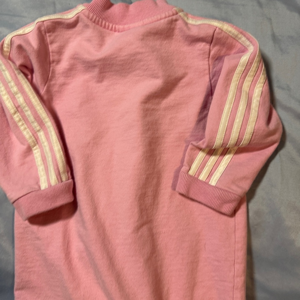 Adidas Pink Baby toddler One Piece Romper, Sz 12 m - Picture 5 of 6